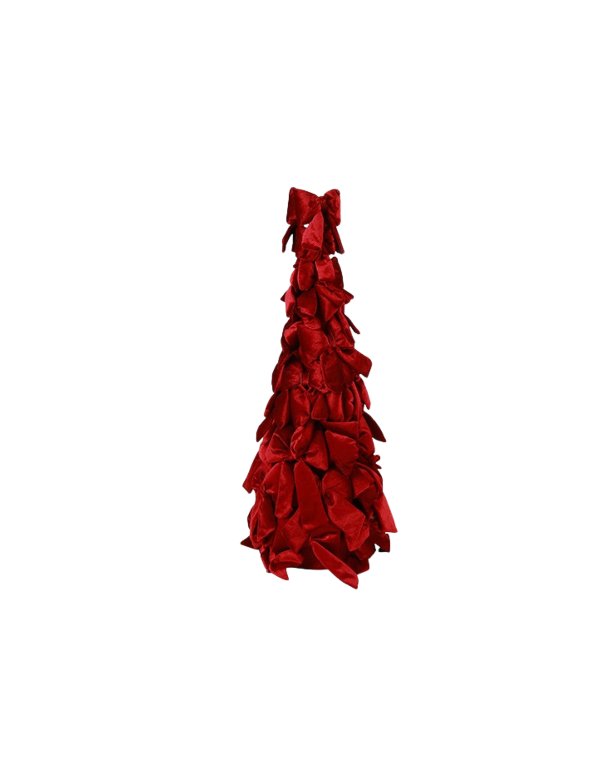 Schleifenbaum Samt Bordeaux, L, 60 cm