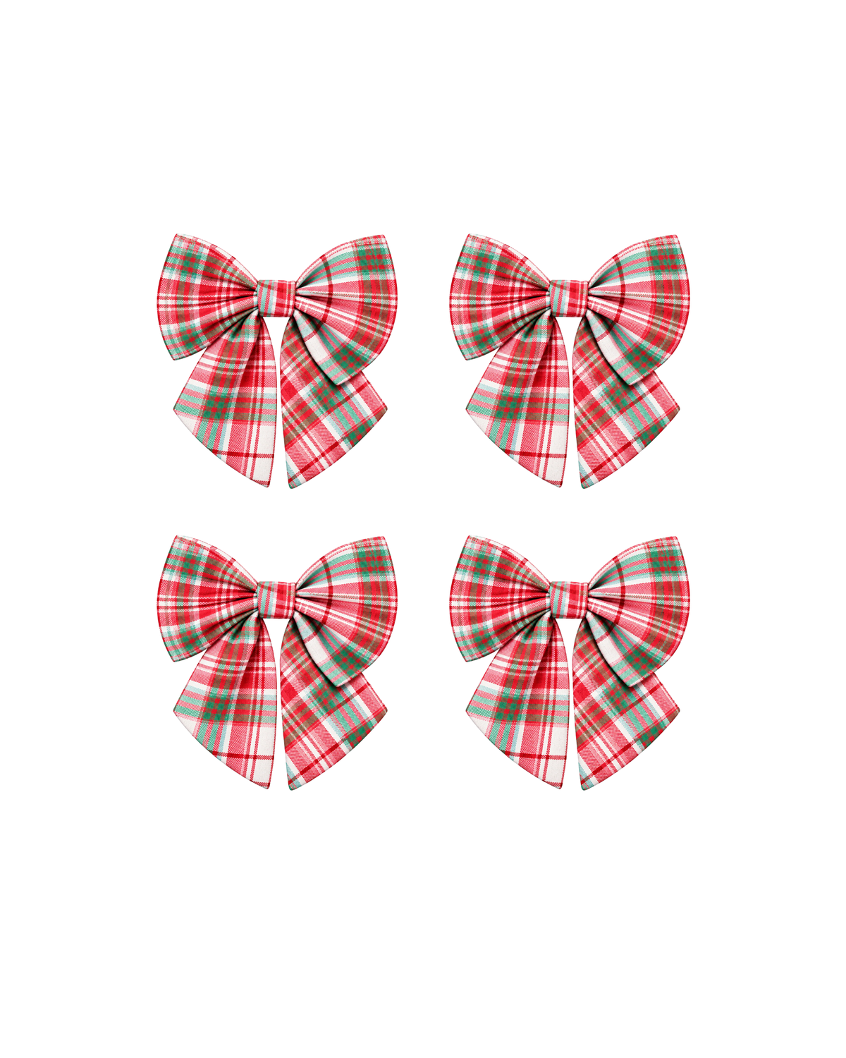Schleife Angèle Rot, 4er Set
