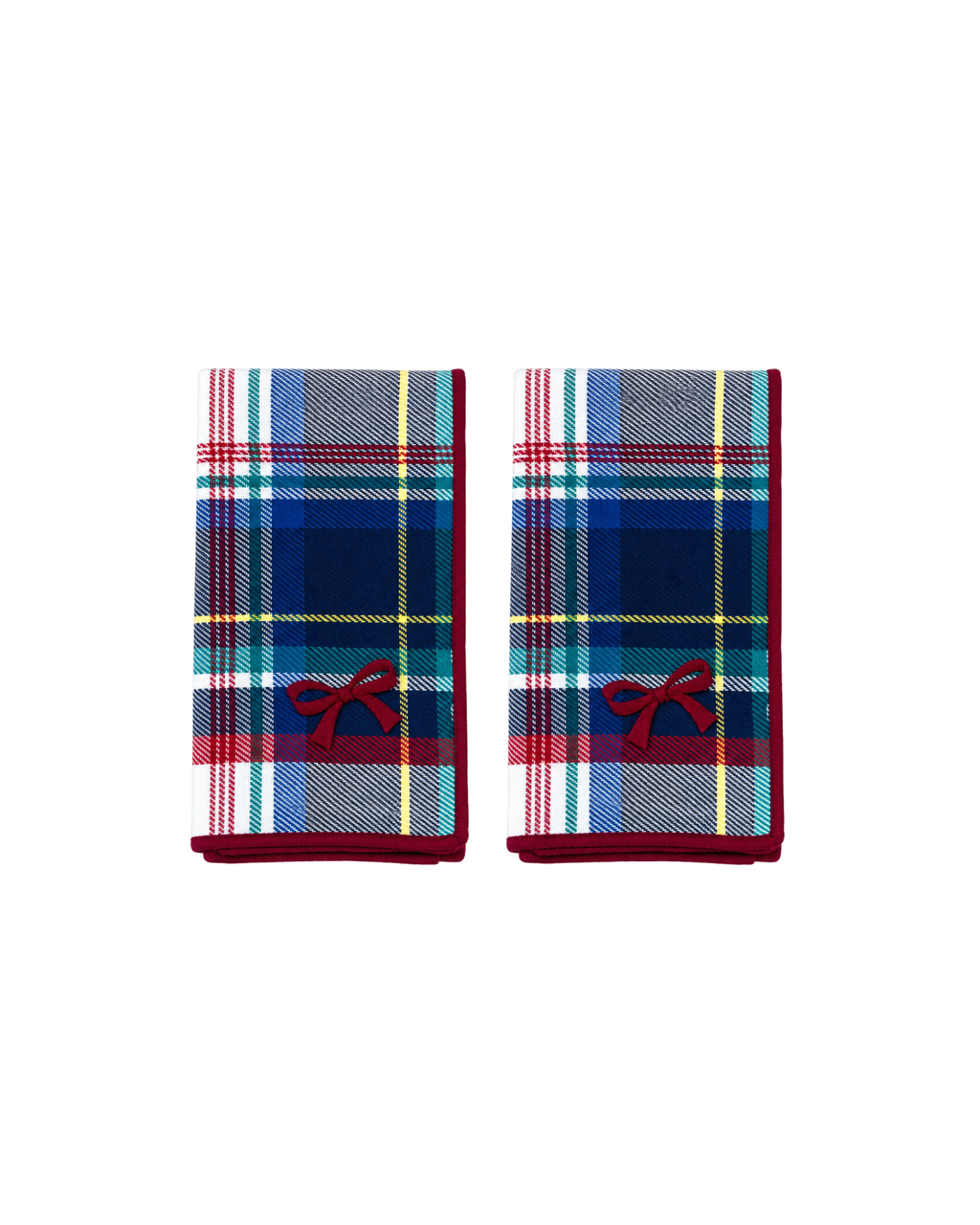 Servietten Tartan Marineblau, 2er Set