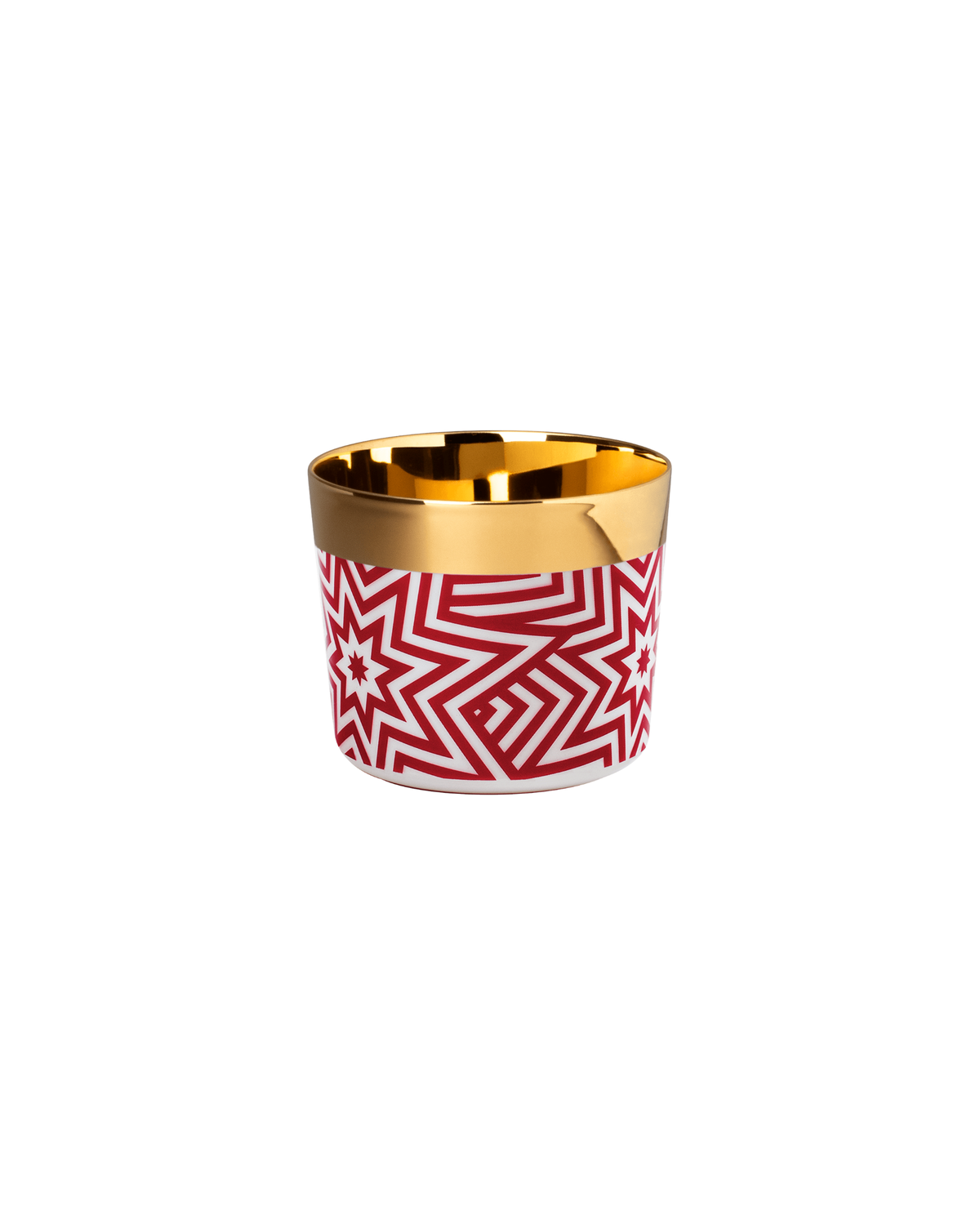 Champagnerbecher Porzellan Sip of Gold Stars Rot