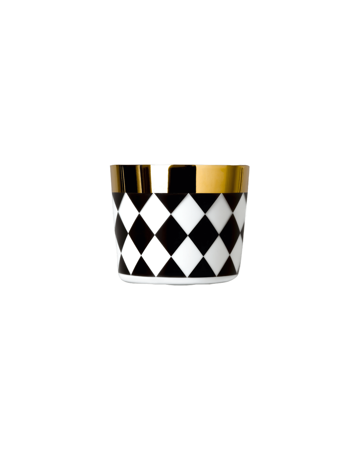 Fürstenberg Porzellan Champagnerbecher Sip of Gold Black & White Check
