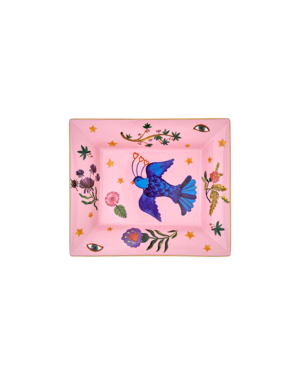 Tablett Keramik Profumo Rosa, 20,5 × 17 cm