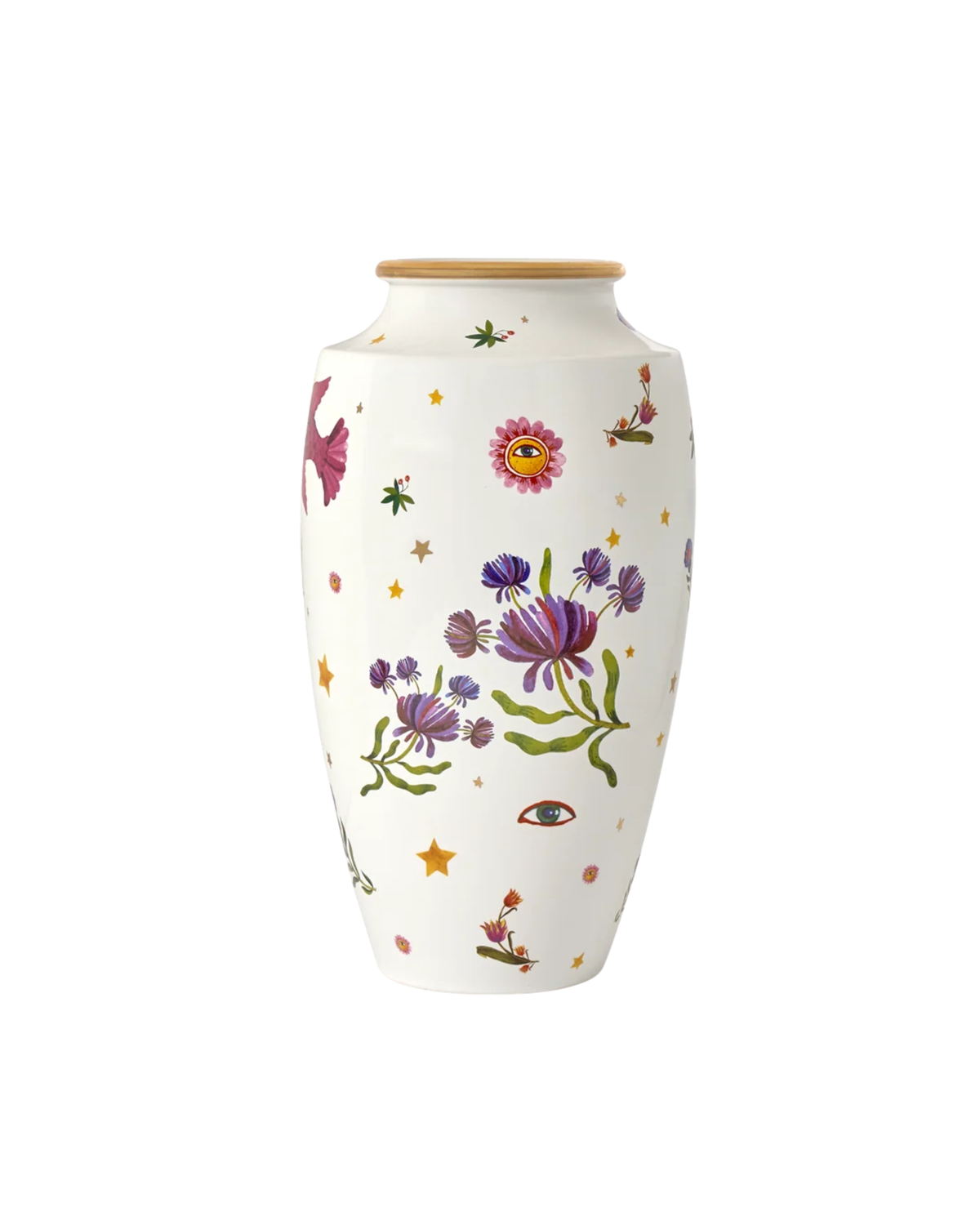 Vase Keramik Profumo Weiß, H 35,5 cm