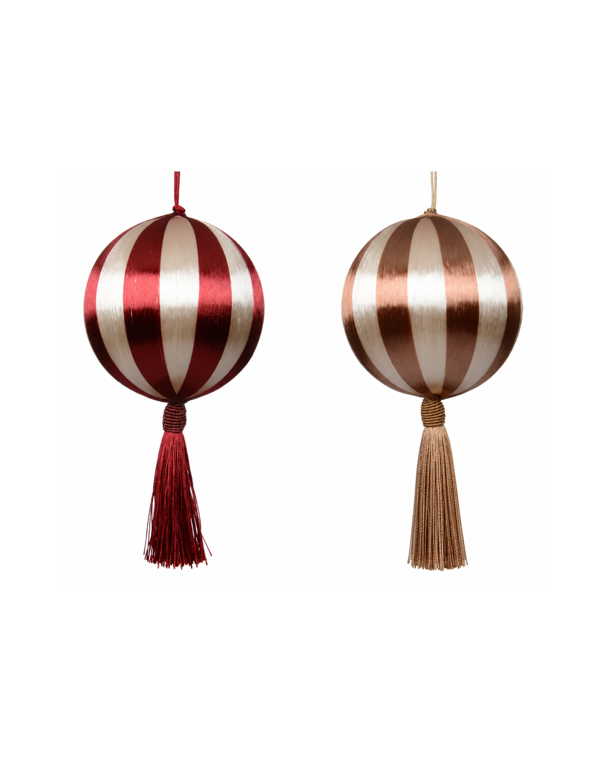 Weihnachtskugel mit Quaste Gold