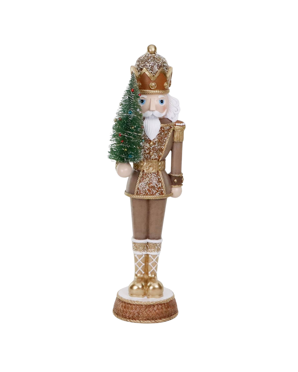 Nussknacker LED Gold mit Tannenbaum, H 56,5 cm