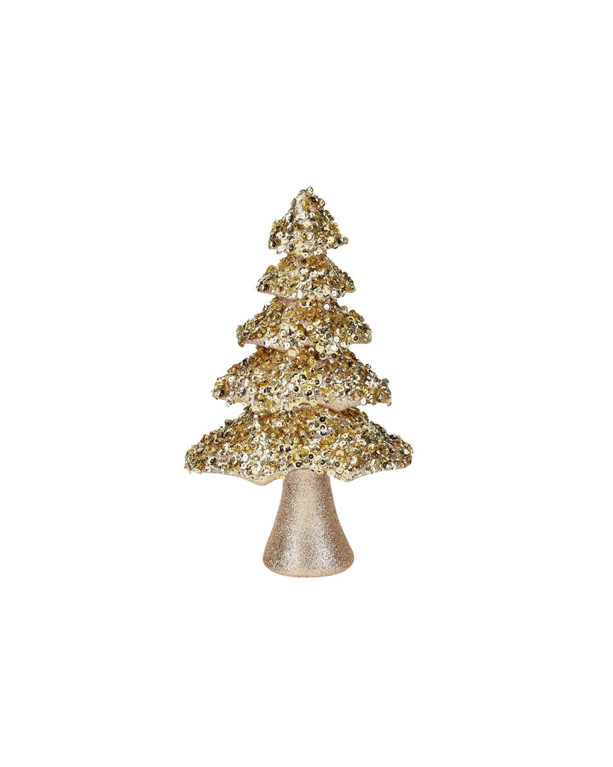 Weihnachtsbaum Pailletten Gold, H 32 cm