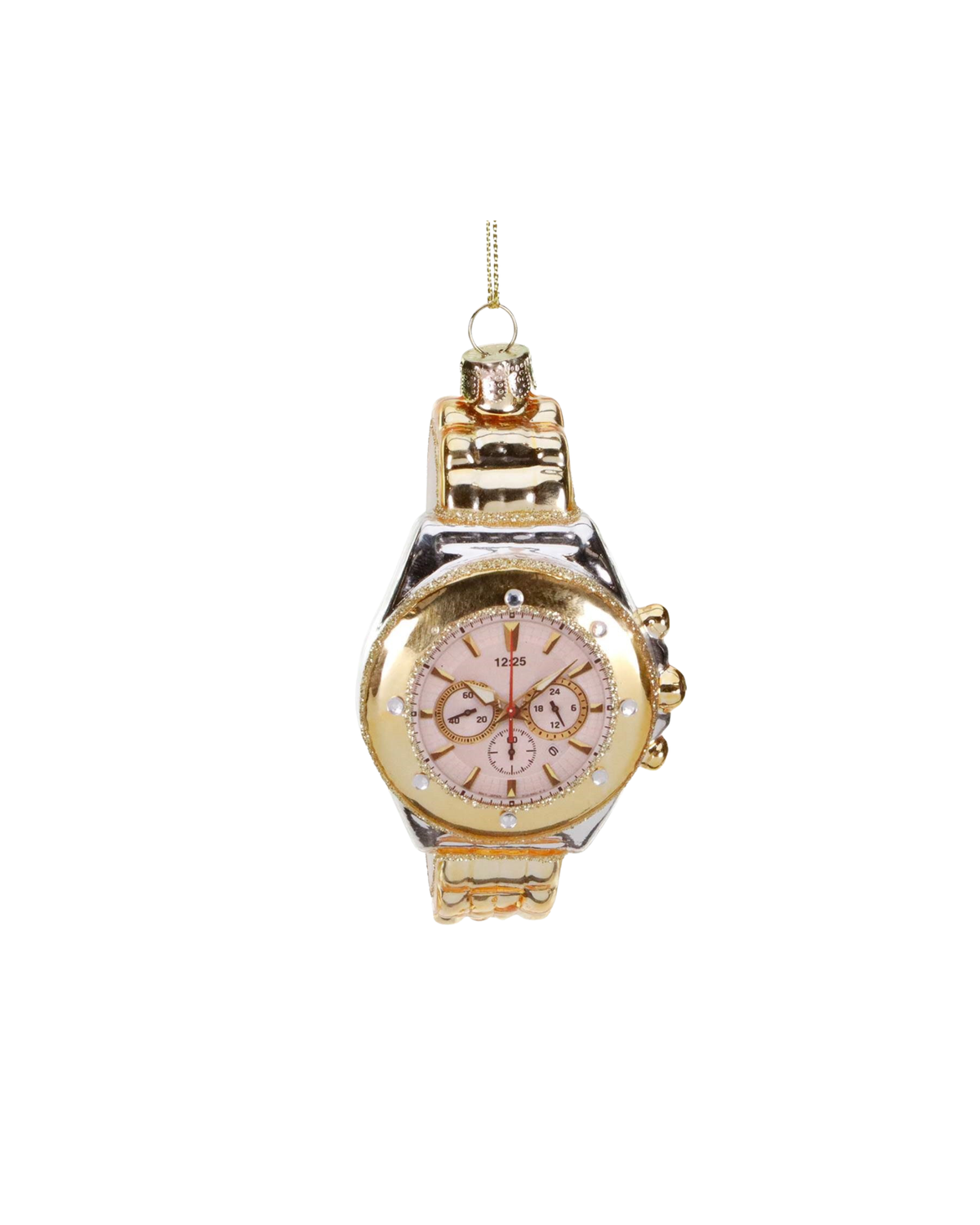 Christbaumschmuck Glas Armbanduhr