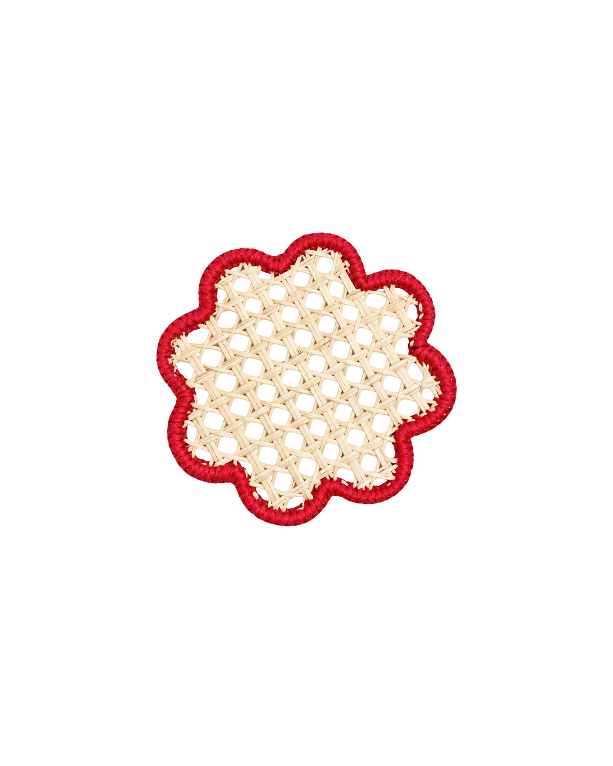 Coro Cora Glass Coasters red (Set of 8)