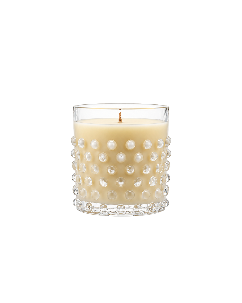 Scented Candle Hobnail Crystal, Raspberry