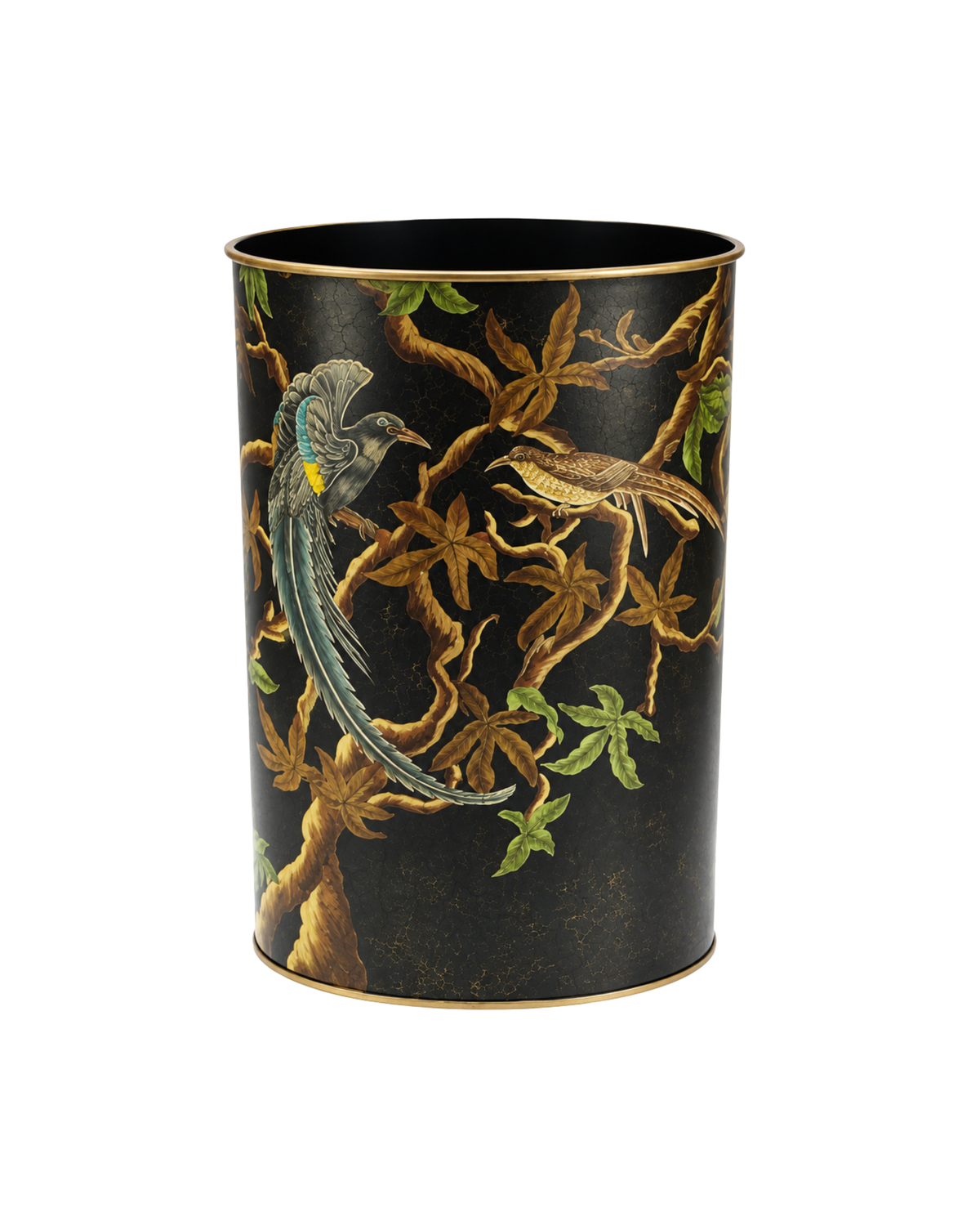 Umbrella Stand Chinoiserie Black