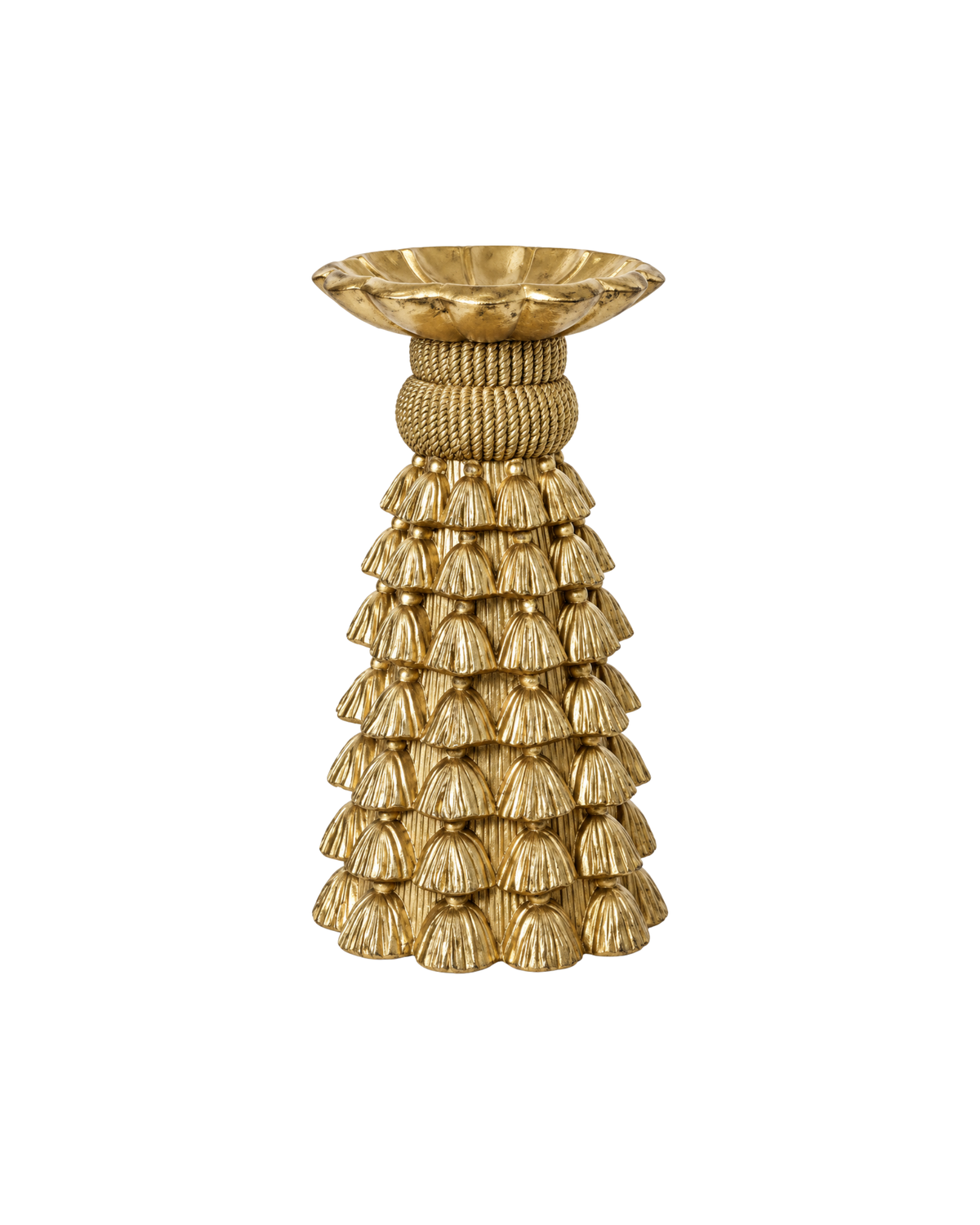 Kerzenständer Tassel Gold, 15 cm