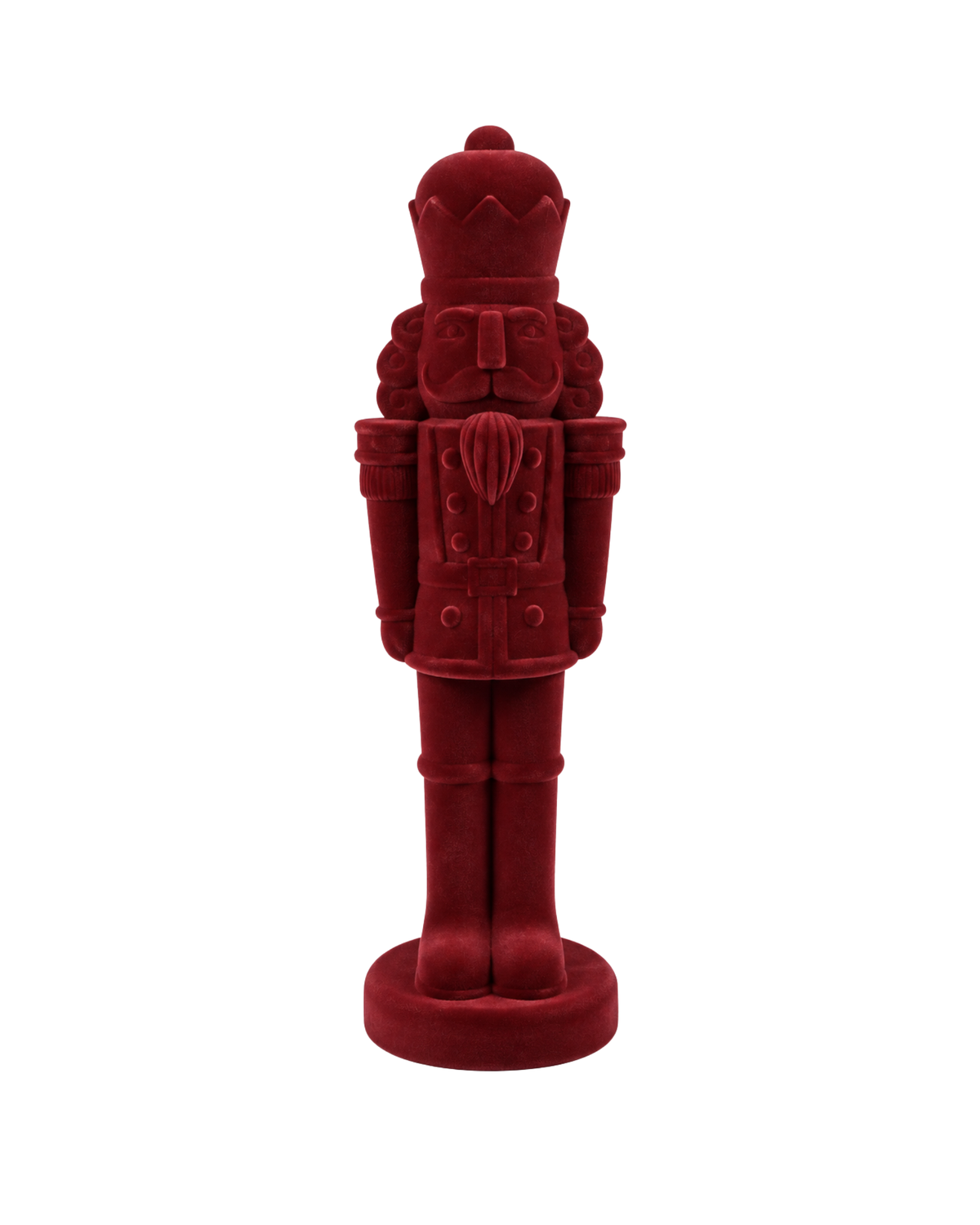 Nussknacker König Samtoptik Rot, 52 cm