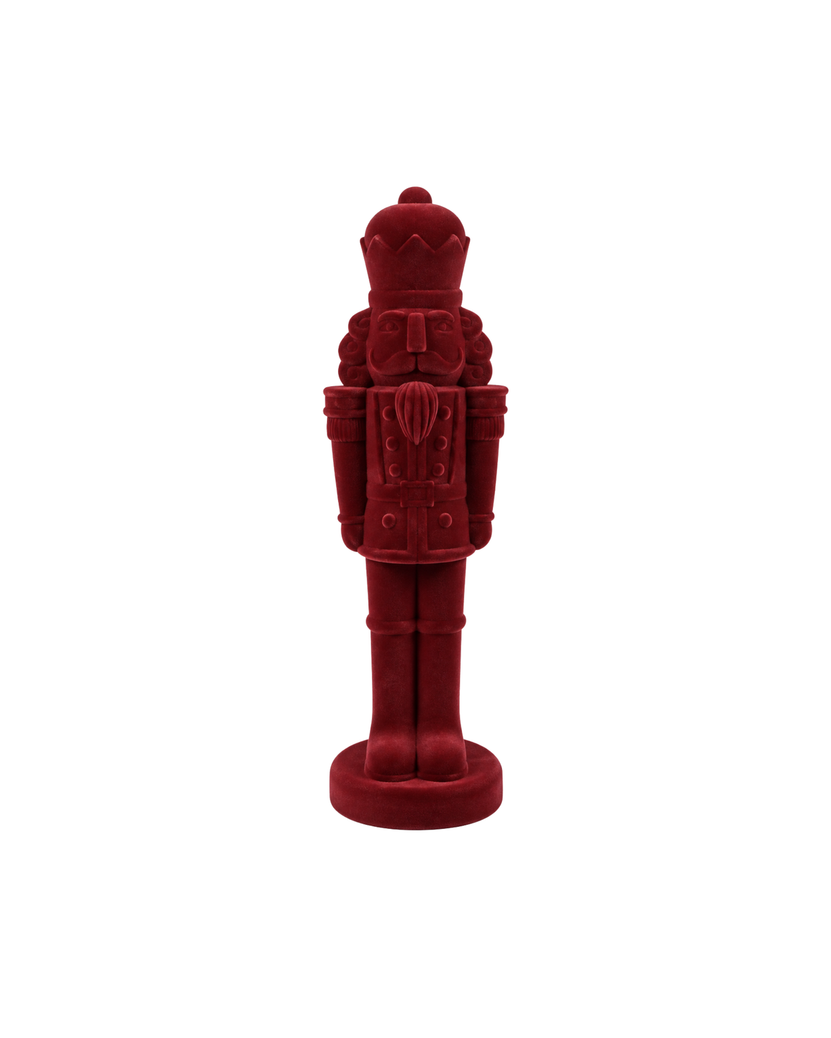 Nussknacker König Samtoptik Rot, 30 cm