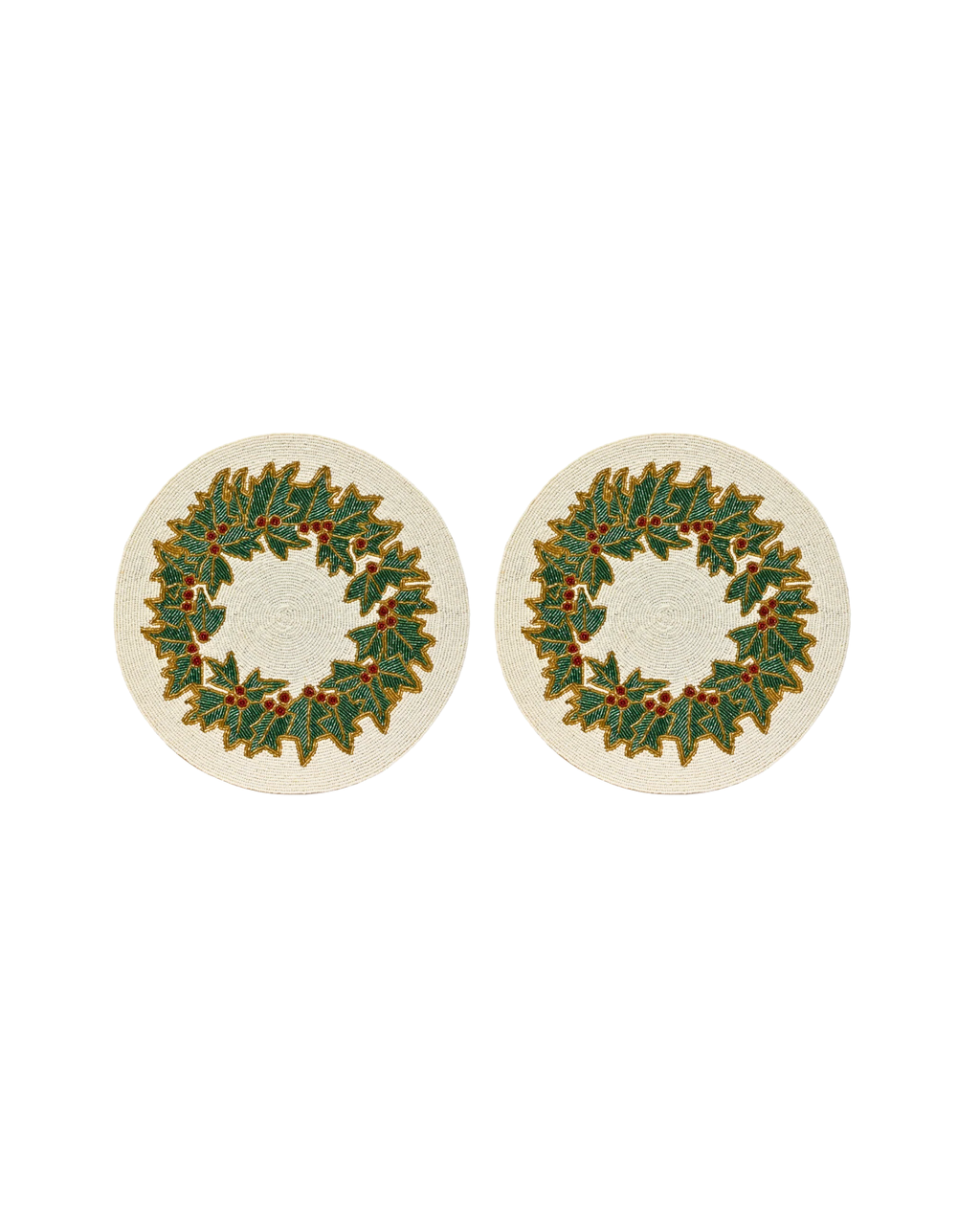 Tischset Ilex Weiß, 2er Set