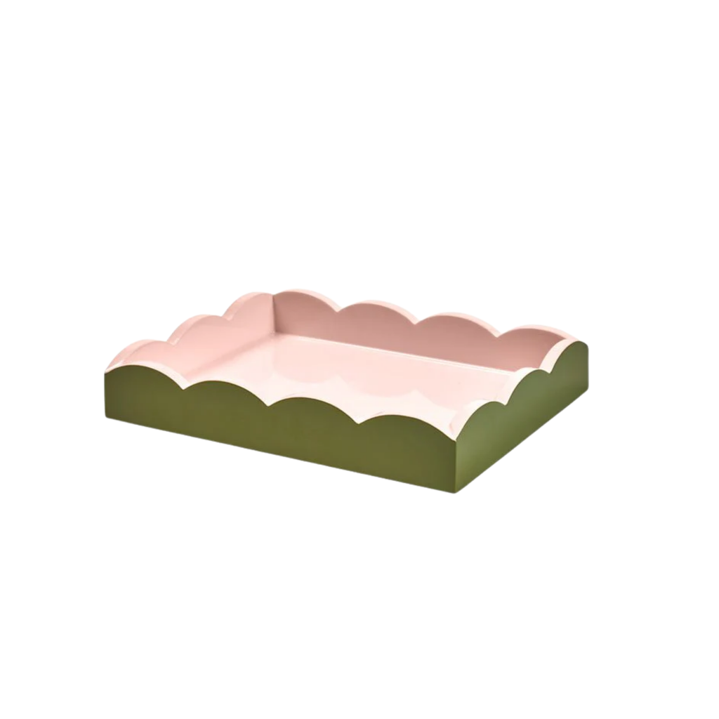 Lack Tablett Rosa-Grün