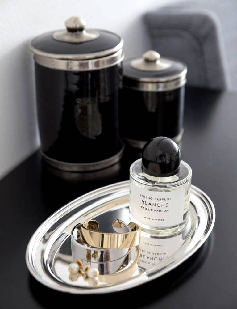 Serviertablett Oval Silber Lisa
