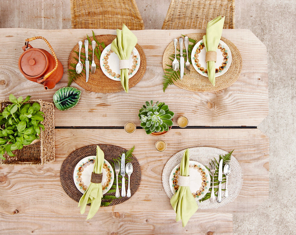 Napkin Ring Rattan (Set of 4)