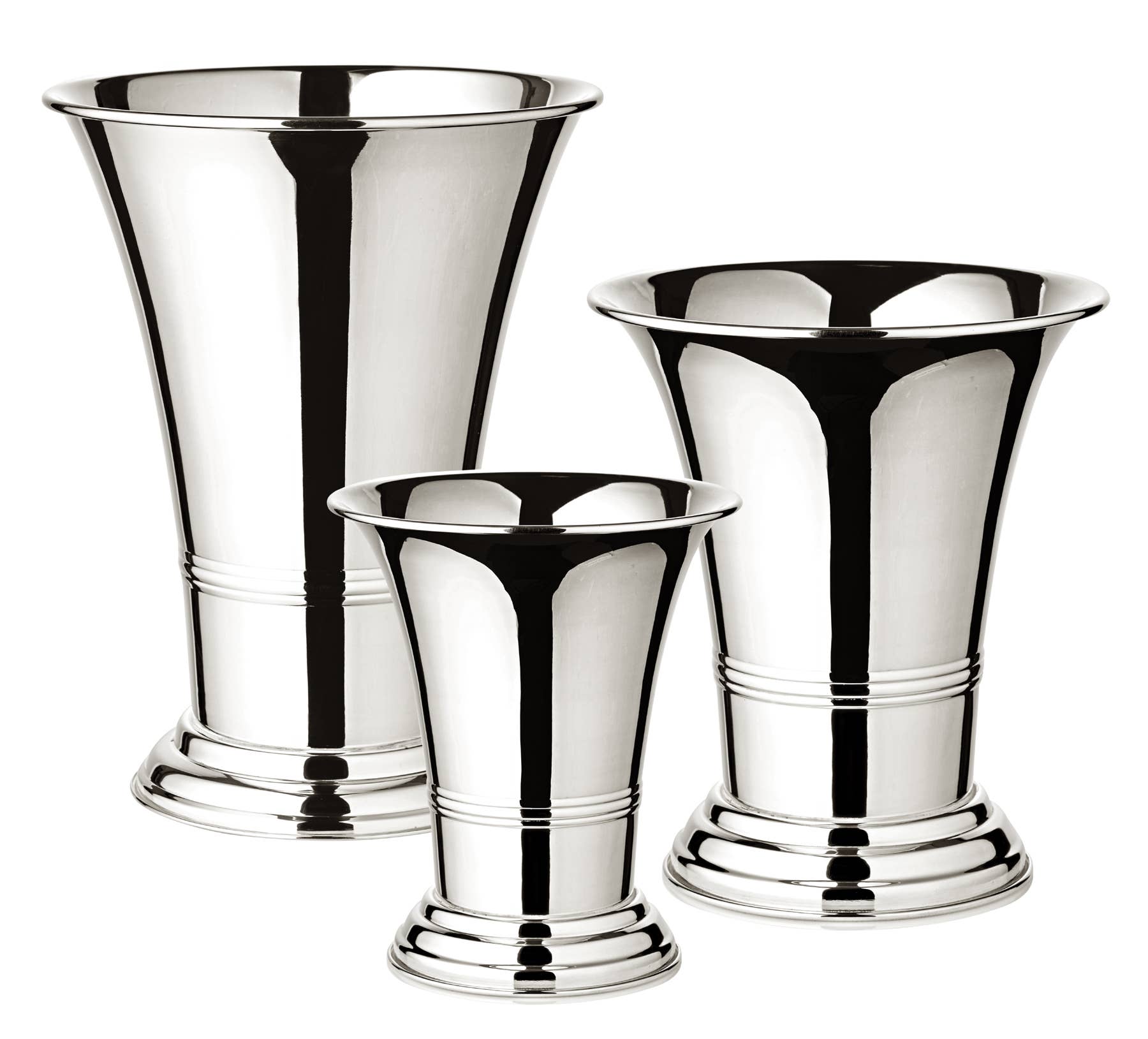 Vase Tromba Versilbert H. 20 cm