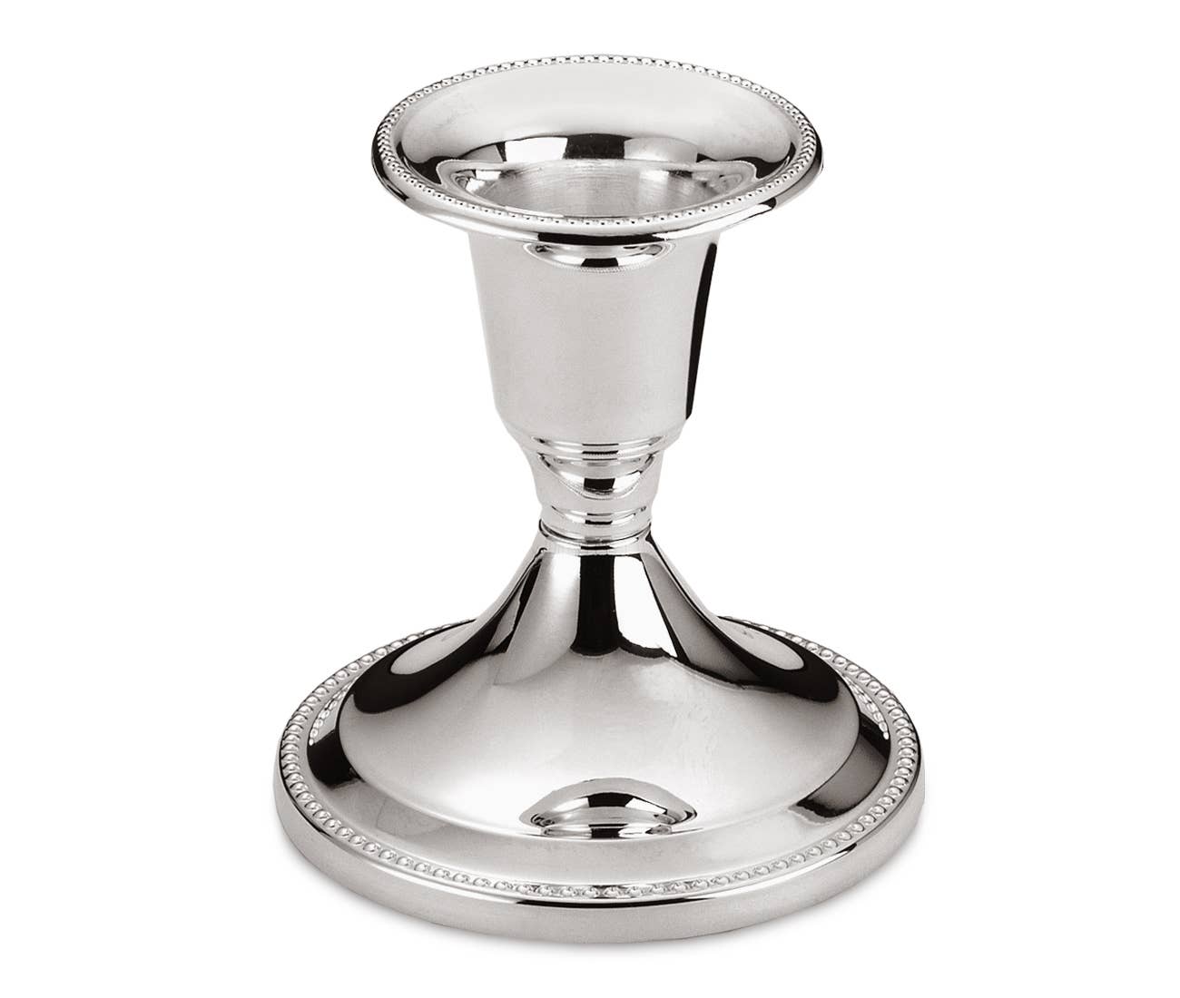 Silver-plated taper candle holder
